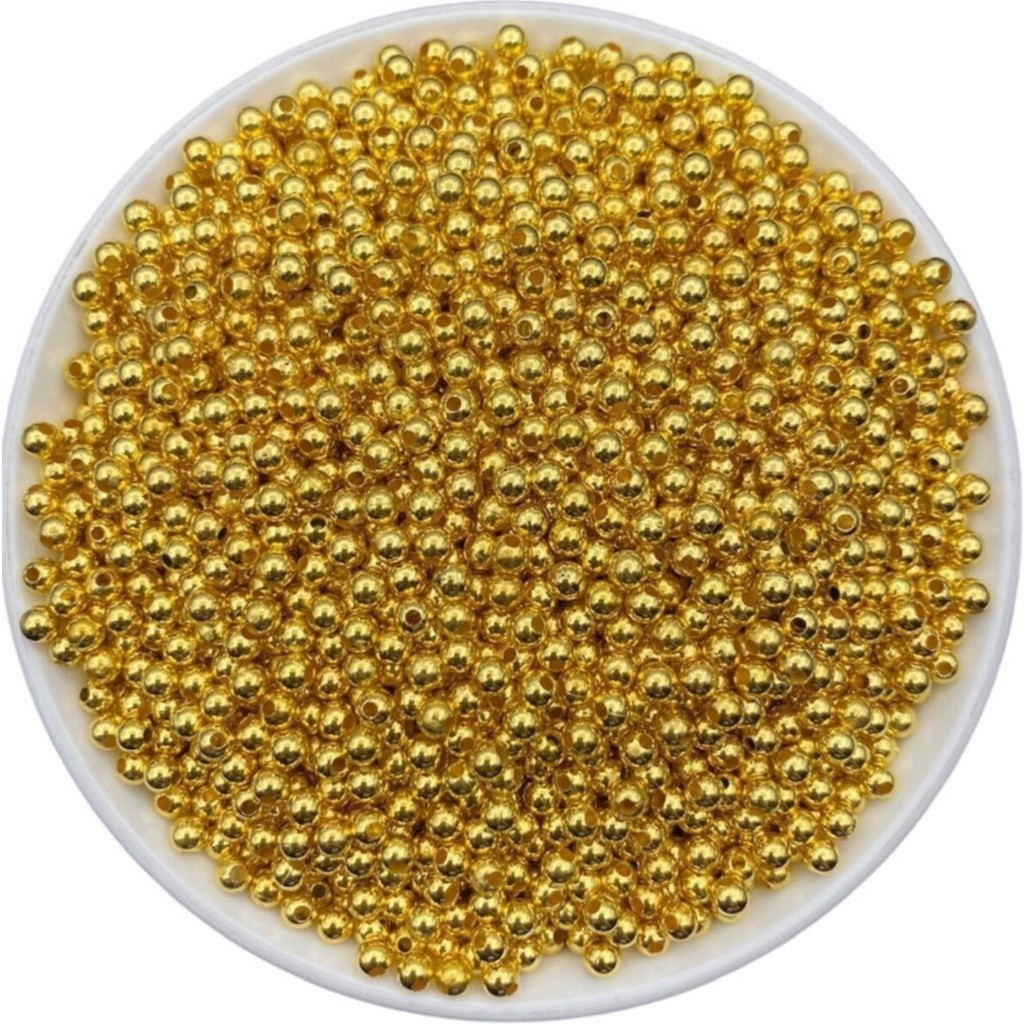 Hedef Bijuteri 4mm Gold /altınsarısı Renk Ccb Metalize Metal Görünümlü Plastik Boncuk,takı Boncuğu (25GR,~750 Adet) Diğer Fiyatı