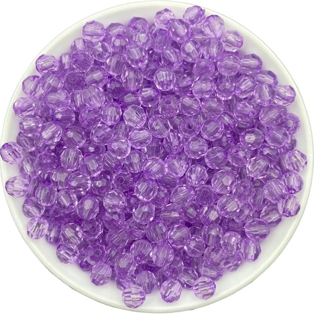 Hedef Bijuteri 50GR 8mm Lila Renk Petek Model Akrilik Boncuk,takı , Çanta Yapım Boncuğu (50GR,~200 Adet) - Renkli Giyim & İç Giyim Fiyatı