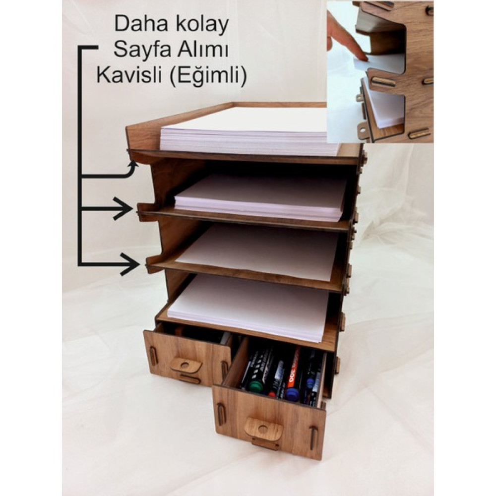 Hedef Yıldızı Evrak Rafı Dosya Rafı Masaüstü Organizer. Evrak Dolabı Fiyatı