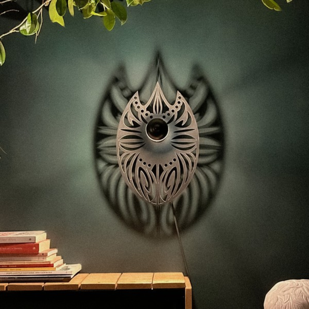 Hedgehog Art Shop "aztec Mask" Gölge Duvar Aydınlatması, Özel Tasarım Aplik, Tasarım Duvar Lambası Aplikler Fiyatı