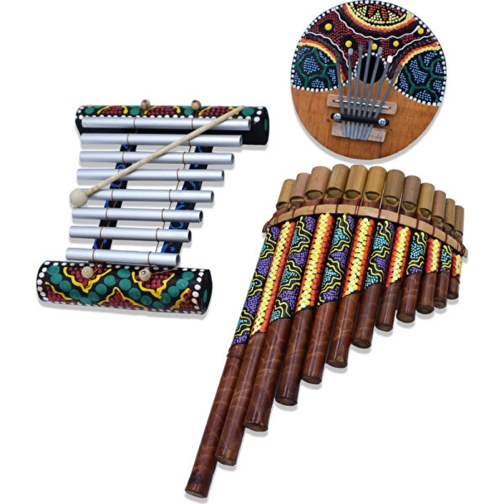 Hedicaret Müzik Aleti Seti Üçlü Ksilofon Kalimba Pan Flüt Çocuk Bebek Hediye Vurmalı Çalgılar Fiyatı