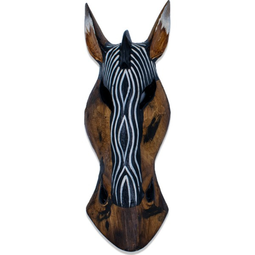 Hedicaret Zebra Kafası Maske, 30 Cm, Dalga, Duvar Objesi, Ahşap Mask Ev & Dekorasyon Aksesuarları Fiyatı