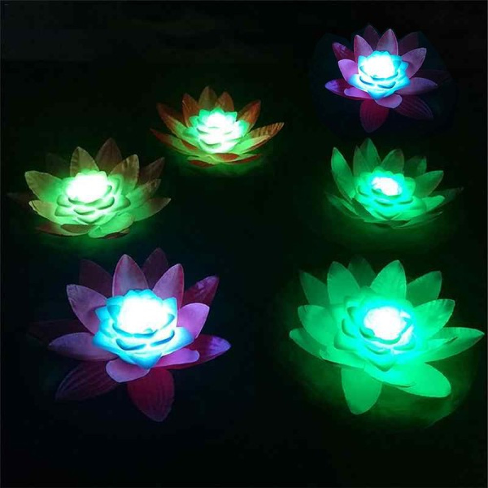 Hediye Bankası 6'lı Suda Yüzen Ledli Nilüfer Çiçeği Suyla Çalışan Işıklı Lotus Çiçeği - Renkli - 6 Adet Dekoratif Mum Fiyatı