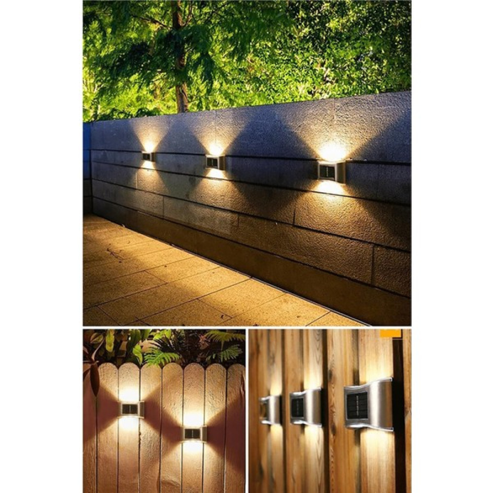 Hediye Biziz 4 Adet Metal Solar Güneş Enerjili Duvar Lambası 6 Ledli Dış Mekan & Bahçe Oyuncakları Fiyatı