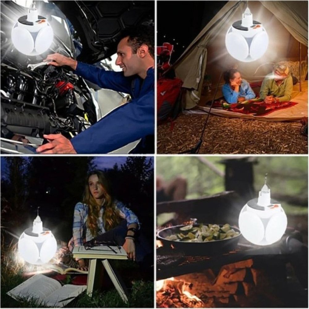 Hediye Biziz Solar Güneş Enerjili ve USB Sarjlı 5 Kanatlı Bahçe Aydınlatma LED Askılı Pratik Kamp Lambası Dış Mekan & Bahçe Oyuncakları Fiyatı