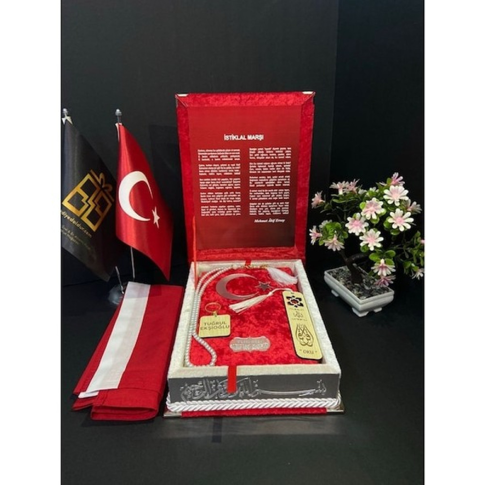 Hediye Doldur Ayyıldız Model Kadife Kaplamalı Kur’an-I Kerim Seti - Gümüş Oto Boyaları Fiyatı