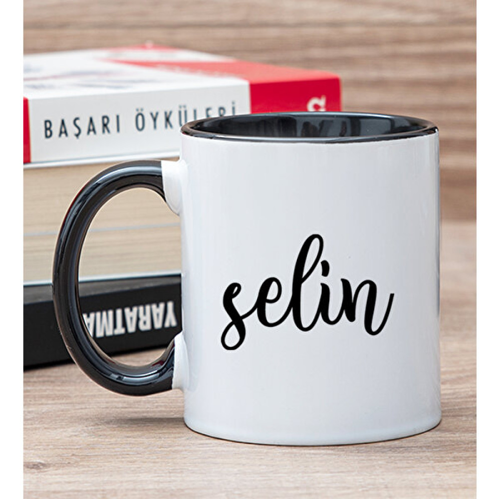 Hediye Dükkanı Kişiye Özel Kişiye Özel Isim Yazılı Siyah Kupa Bardak Fincan / Bardak / Kahve Takımı Fiyatı