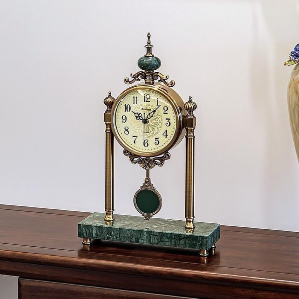 Hediye Fikri Dekoratif Antik Vintage Şık Masa Üstü Saat 40 cm Masa Saati Fiyatı
