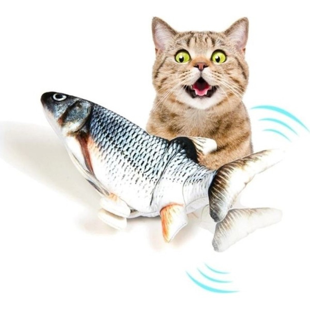 Hediye Filesi Kedi Oyuncağı Balık Şarjlı Hareket Eden Balık Oyuncak Büyük Boy Bez 30X13 cm Evcil Hayvan Ürünleri Fiyatı