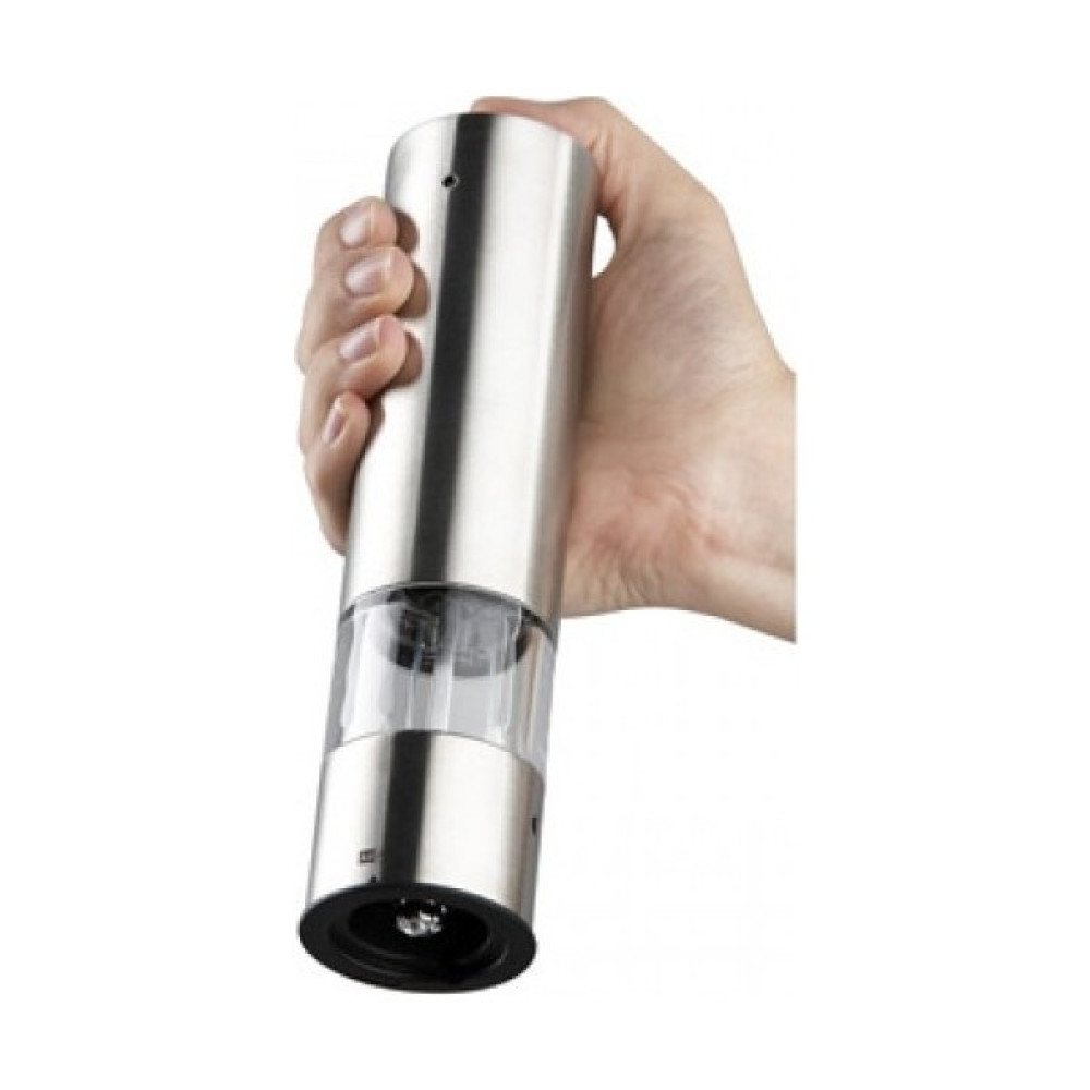 Hediye Filesi Pilli Otomatik Inox LED Işıklı Tuz Karabiber Değirmeni Öğütücü - Gri - 100 ml Baharat Setleri & Baharatlıklar Fiyatı