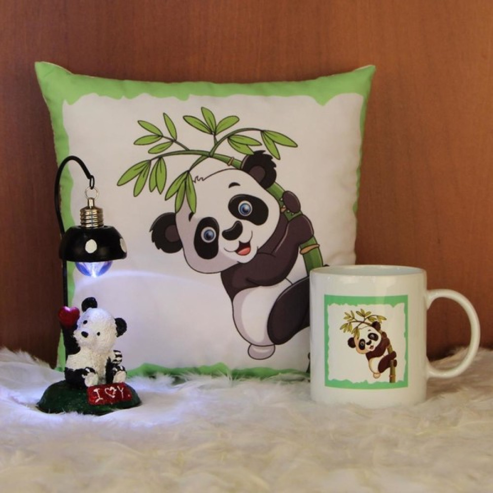 Hediye Kanalı Panda Işıklı Biblo Panda Kupa Panda Puf Yastık Altın, Takı & Aksesuar Fiyatı