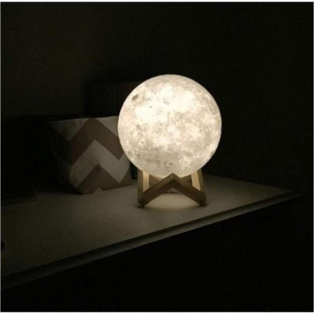 Hediye Ofisi 3D Standlı Ay Gece Lambası Dekoratif Küre LED 3D Ay Lamba - Sarı Gece Lambası Fiyatı
