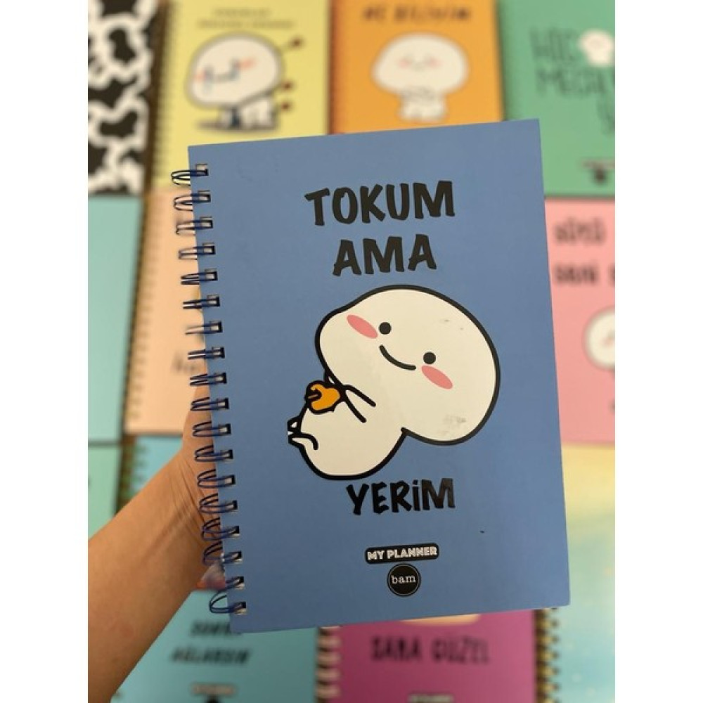 Hediye Ofisi Tokum Ama Yerim Tasarımlı Konuşan Ajanda Akademik Yıllık Ajanda Ajanda Fiyatı