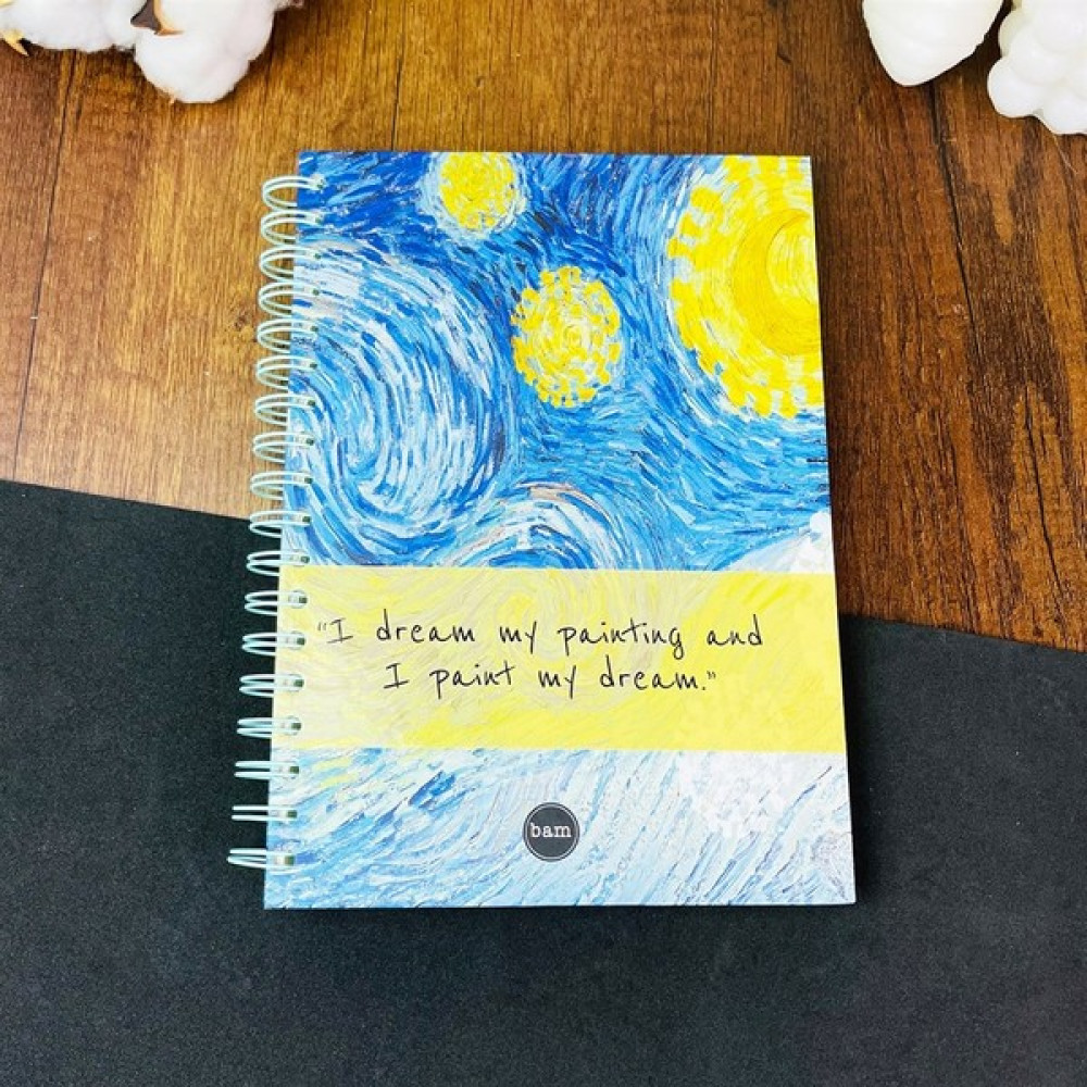 Hediye Ofisi Van Gogh Tasarımlı Spiralli Konuşan Ajanda Akademik Ajanda Ajanda Fiyatı