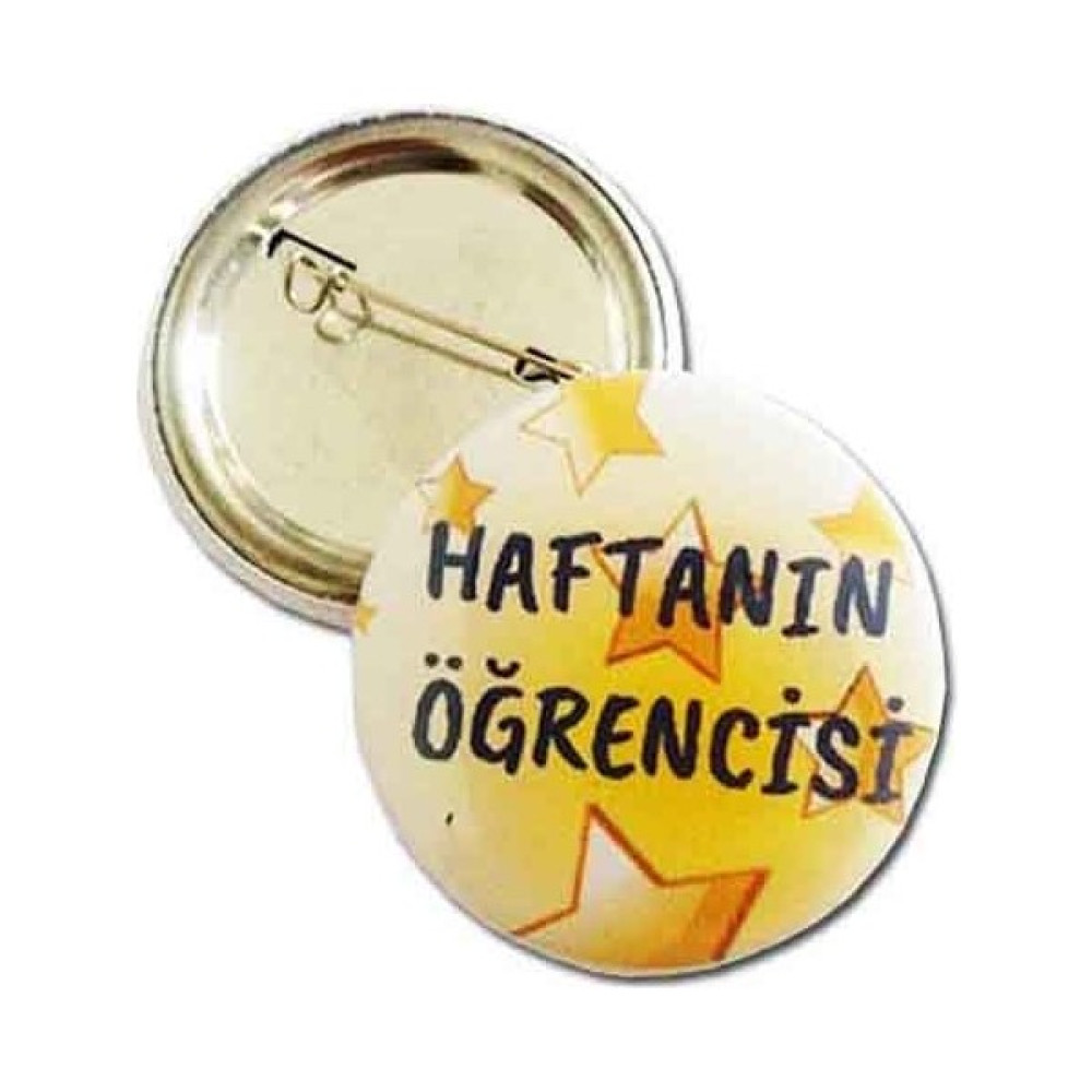 Hediye Panayırı Haftanın Öğrencisi Rozeti 20'li Rozet Fiyatı