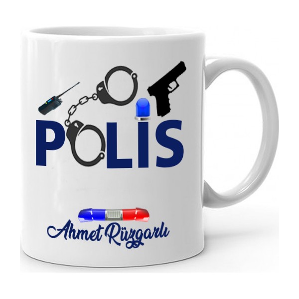 Hediye Panayırı Polis Kupa Bardağı 2 Fincan / Bardak / Kahve Takımı Fiyatı