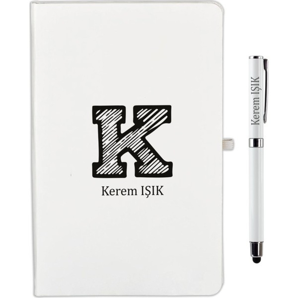 Hediye Rengi İsme Özel Harfli Defter Kalem Seti Ajanda Fiyatı