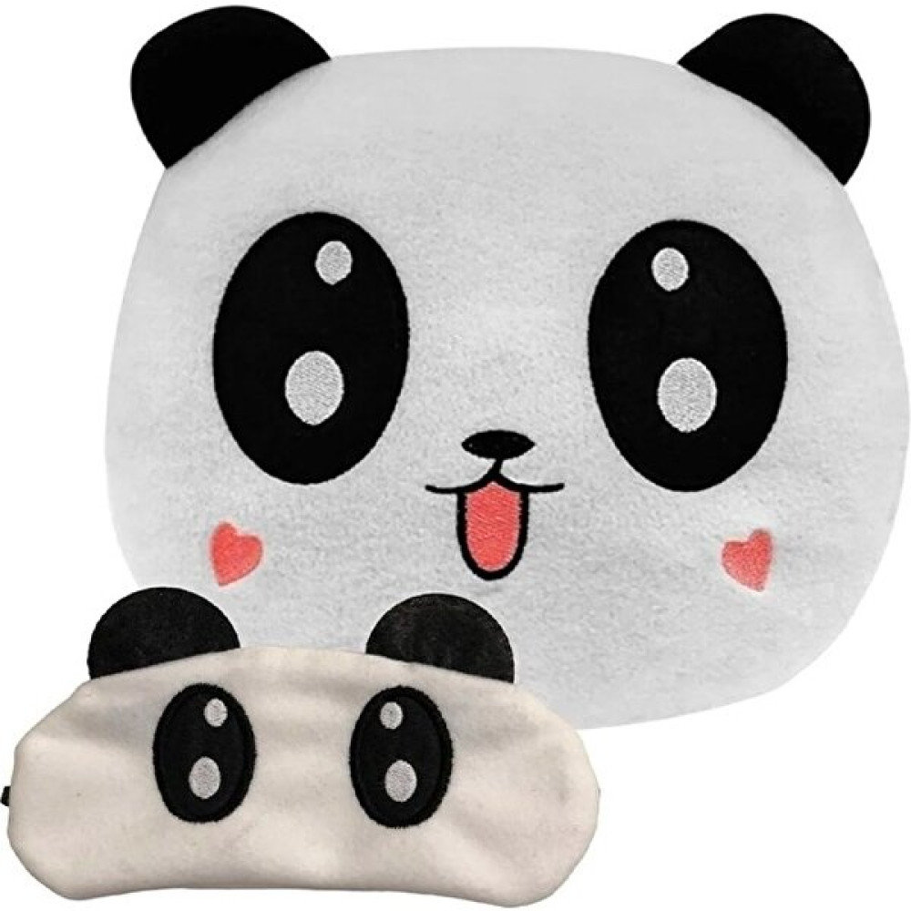 Hediye Sahibi Sevimli Panda Polar Yastık 35*35CM Göz Bandı Hediyeli Peluş Oyuncaklar Fiyatı