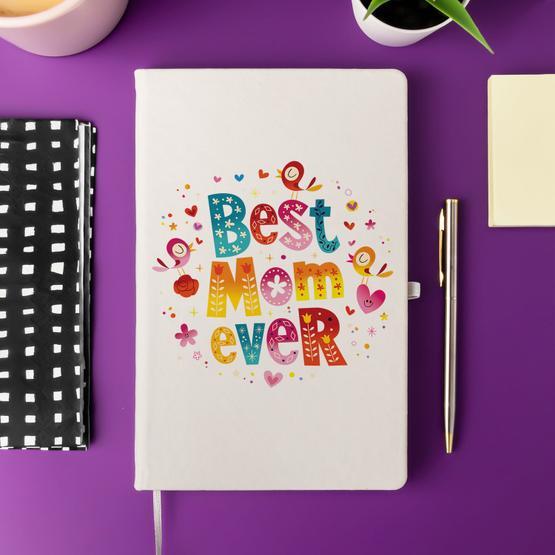 Hediye Sepeti Anneye Hediye Best Mom Ever Mottolu Not Defteri
