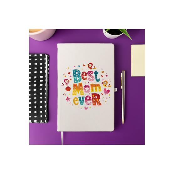 Hediye Sepeti Anneye Hediye Best Mom Ever Mottolu Not Defteri