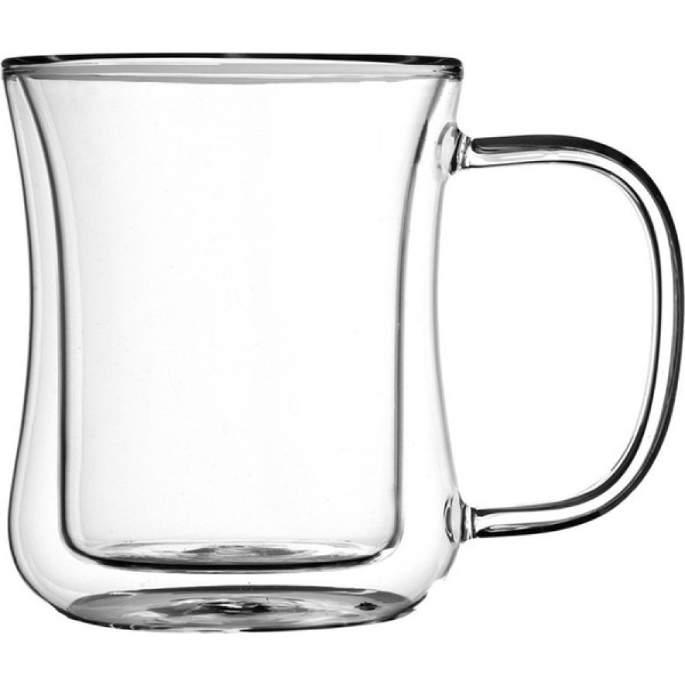 Hediye Vakti Çift Cidarlı Borosilikat Cam Kupa 250 ml Fincan / Bardak / Kahve Takımı Fiyatı