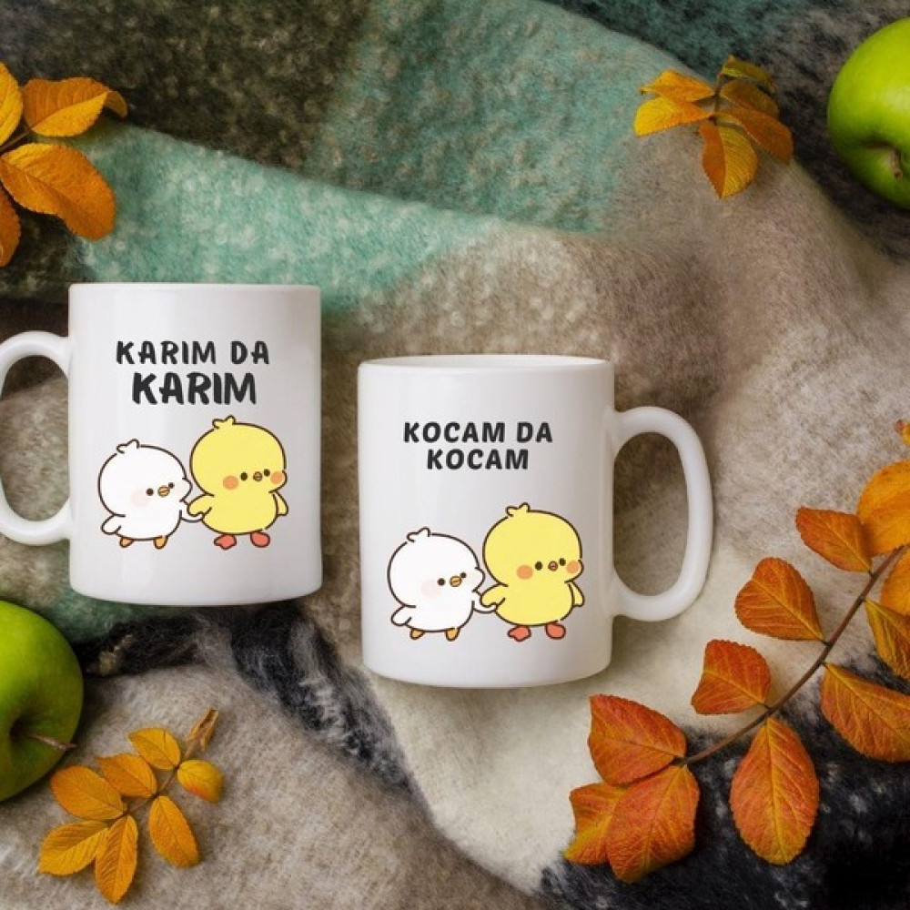 Hediye Vakti Karımda Karım Kocam Da Kocam Baskılı 2 Li Kupa Bardak - Beyaz - 300 ml Fincan / Bardak / Kahve Takımı Fiyatı