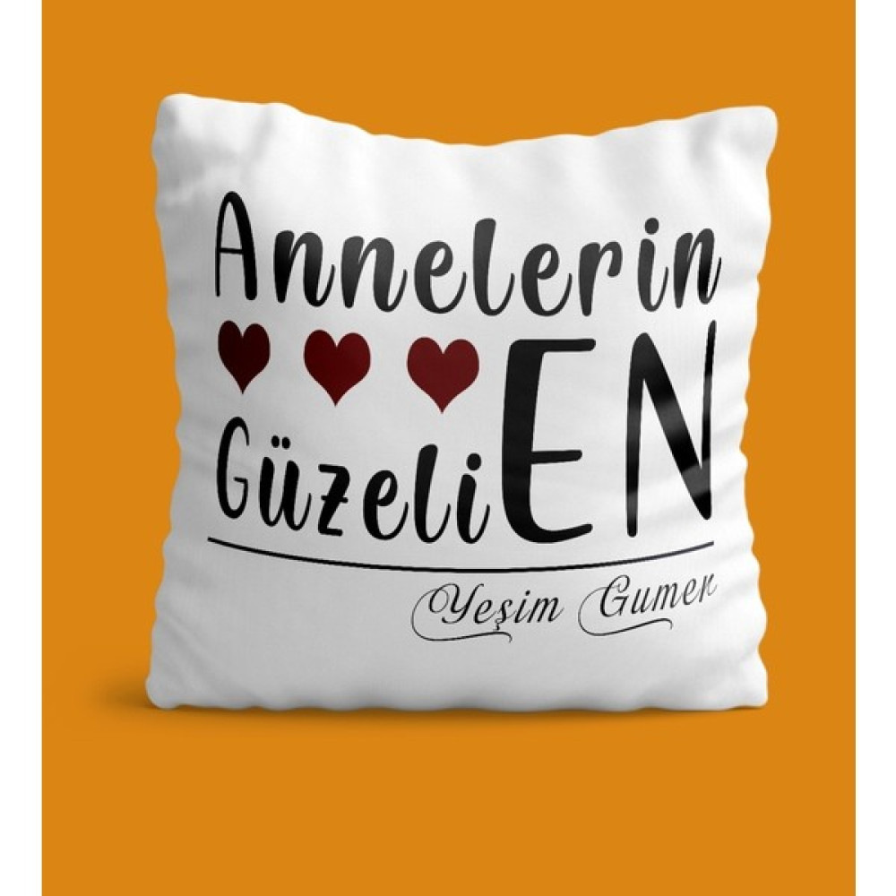 Hediye Zengini Kişiye Özel Annelerin En Güzeli Tasarımlı Yastık Kırlent / Mobilya Yastığı Fiyatı
