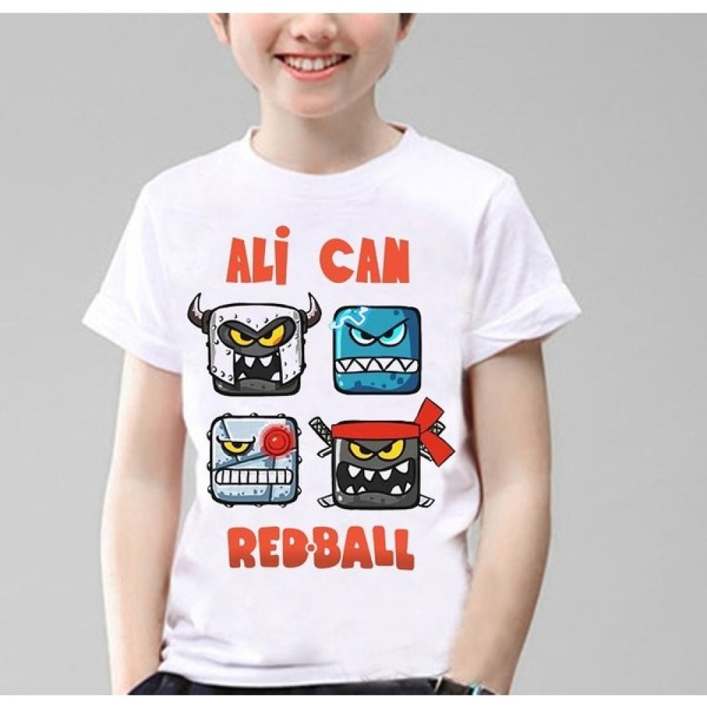 Hediyecenter Taketshirt Redball Çocuk T-Shirt Beyaz Unisex Erkek Çocuk T-shirt Fiyatı