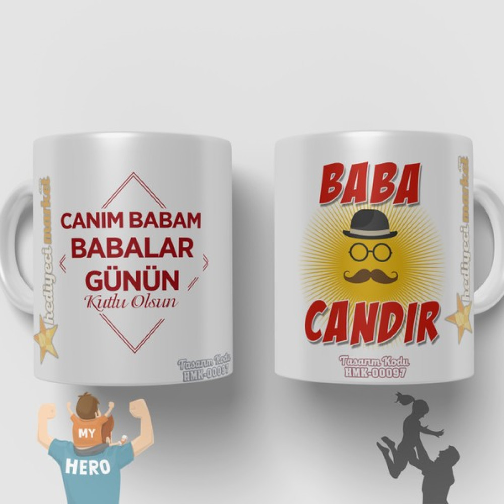 Hediyeci Market Babalar Gününe Özel Beyaz Kupa Bardak - HMK-00097 Oto Boyaları Fiyatı