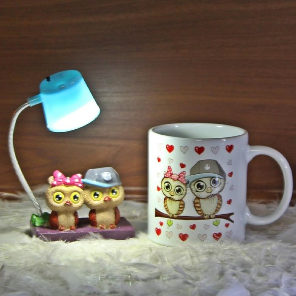 Hediyekanalı Best Friends Baykuş Işıklı Biblo Masa Gece Lambası Baykuş Kupa Set Altın, Takı & Aksesuar Fiyatı