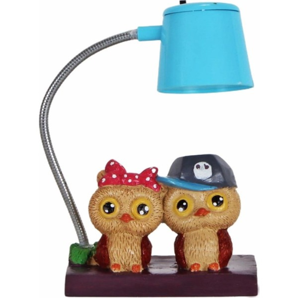 Hediyekanalı Best Friends Baykuş Mavi Işıklı Biblo Masa Gece Lambası Biblo Fiyatı
