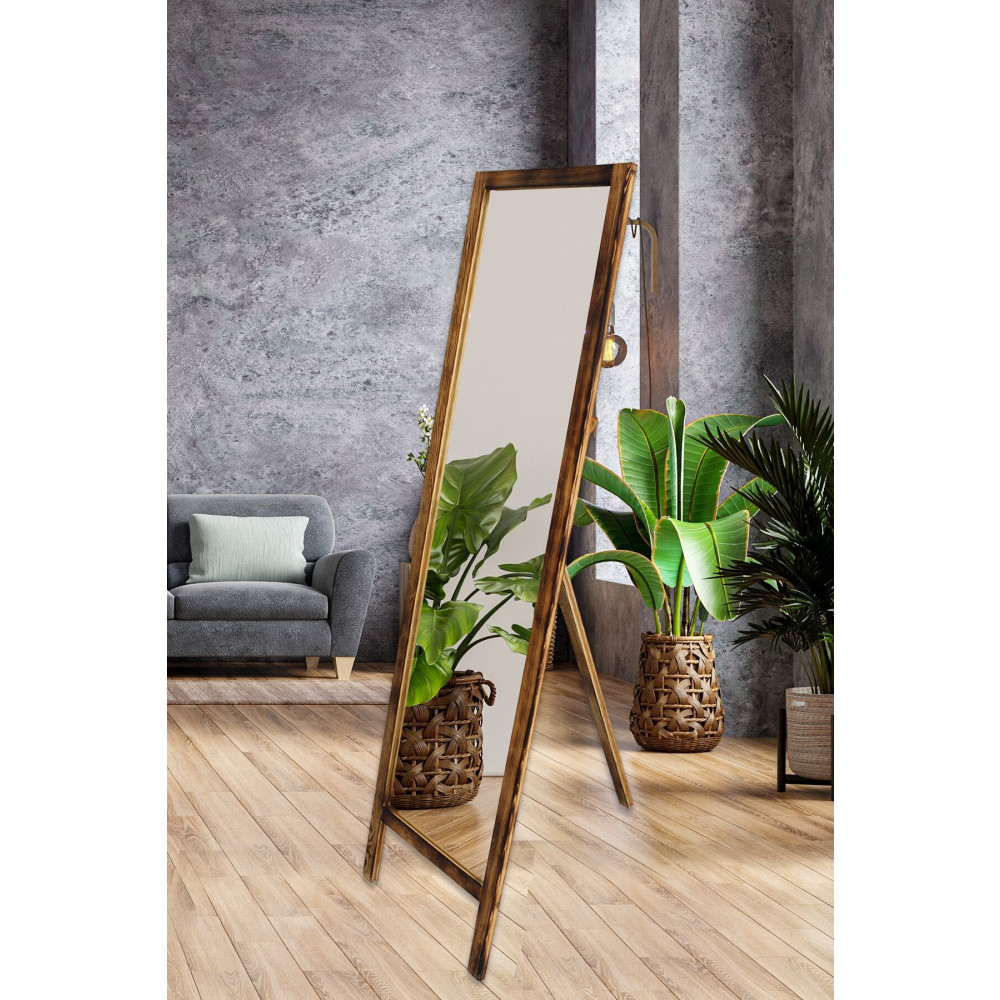 Hediyeler Kapında Ayaklı Boy Aynası Masif Doğal Ahşap 145x40 Cm Ayna Fiyatı