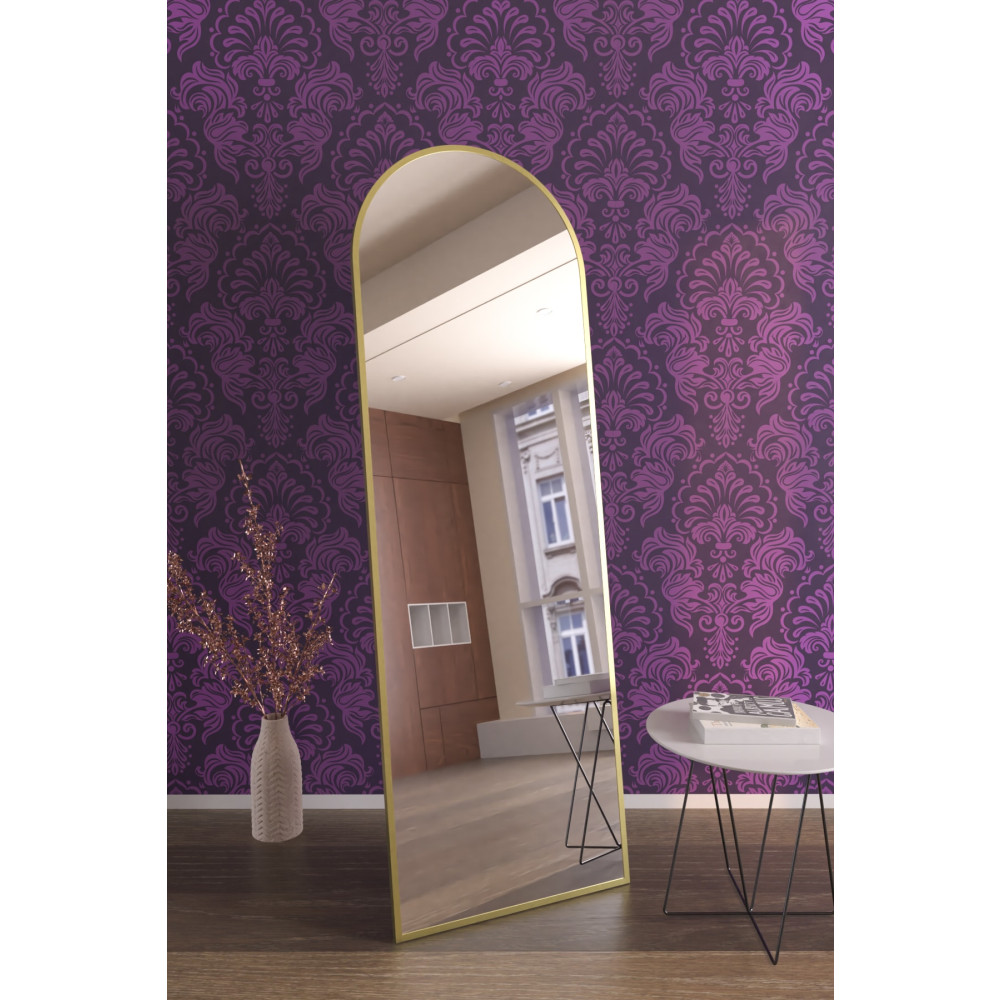 Hediyeler Kapında Oval Gold Metal Çerçeveli Ayaklı Influencer Boy Aynası 180x60cm Ayna Fiyatı