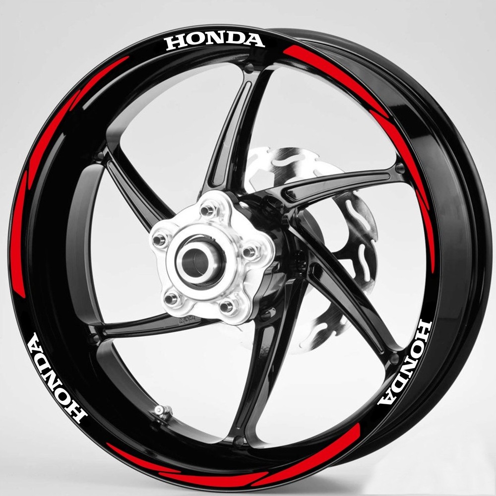 Hediyelikevi Beyaz Honda Yazılı 3 Parçalı Reflektif Kırmızı Jant Şeridi Jantlar & Jant Aksesuarları Fiyatı
