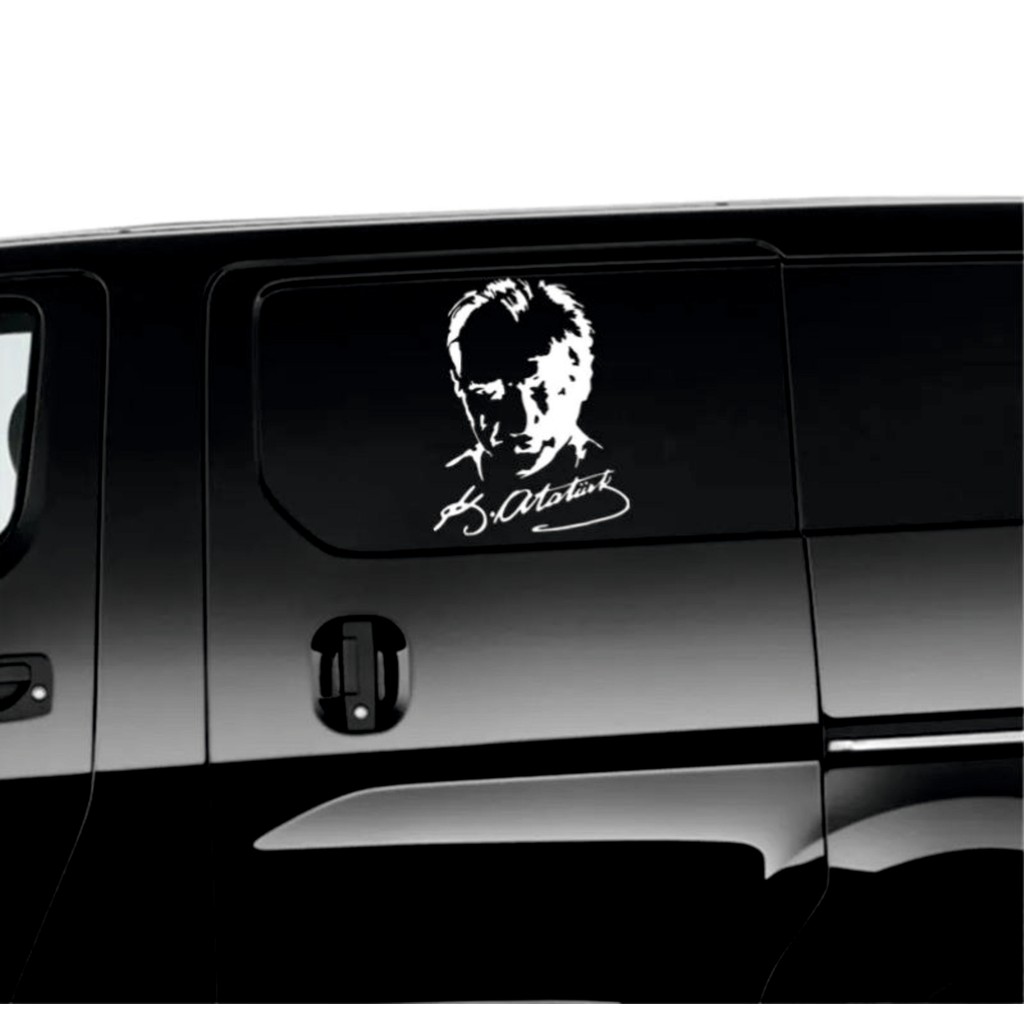 Hediyene Bak Atatürk Imzalı Araç, Araba, Oto, Motorsiklet, Kask, Laptop, Cam Sticker 19X15 cm - Beyaz Dizüstü Bilgisayar Fiyatı