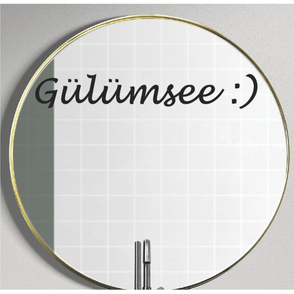 Hediyene Bak Gülümse Dekorasyon Ayna Sticker Diğer Fiyatı