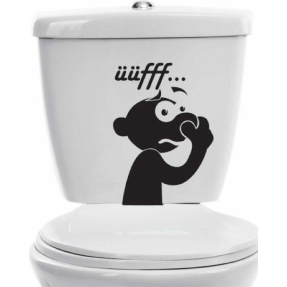 Hediyene Bak Komik Uff Koku Dekoratif Klozet Kapağı Banyo Wc Sticker Banyo Aksesuarları Fiyatı