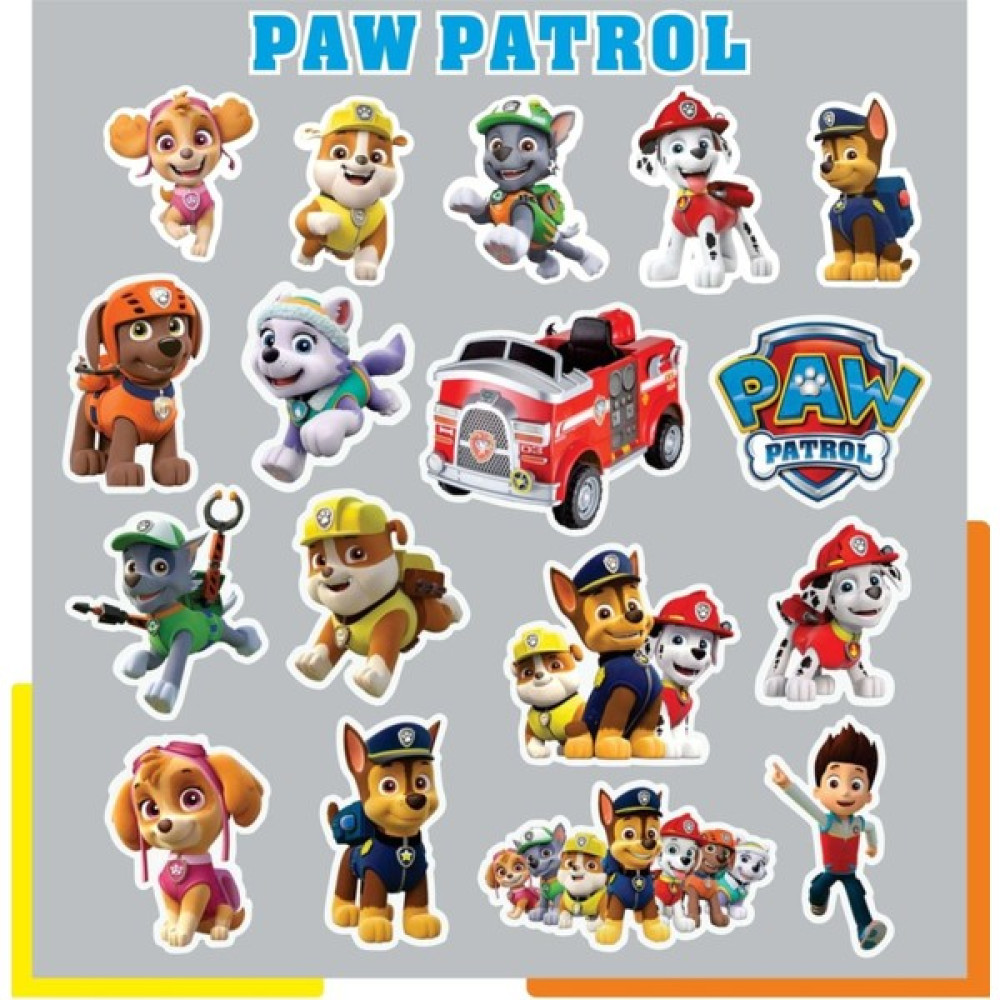 Hediyene Bak Paw Patrol Çizgi Film Laptop Notebook Tablet Sticker Seti Sticker Fiyatı