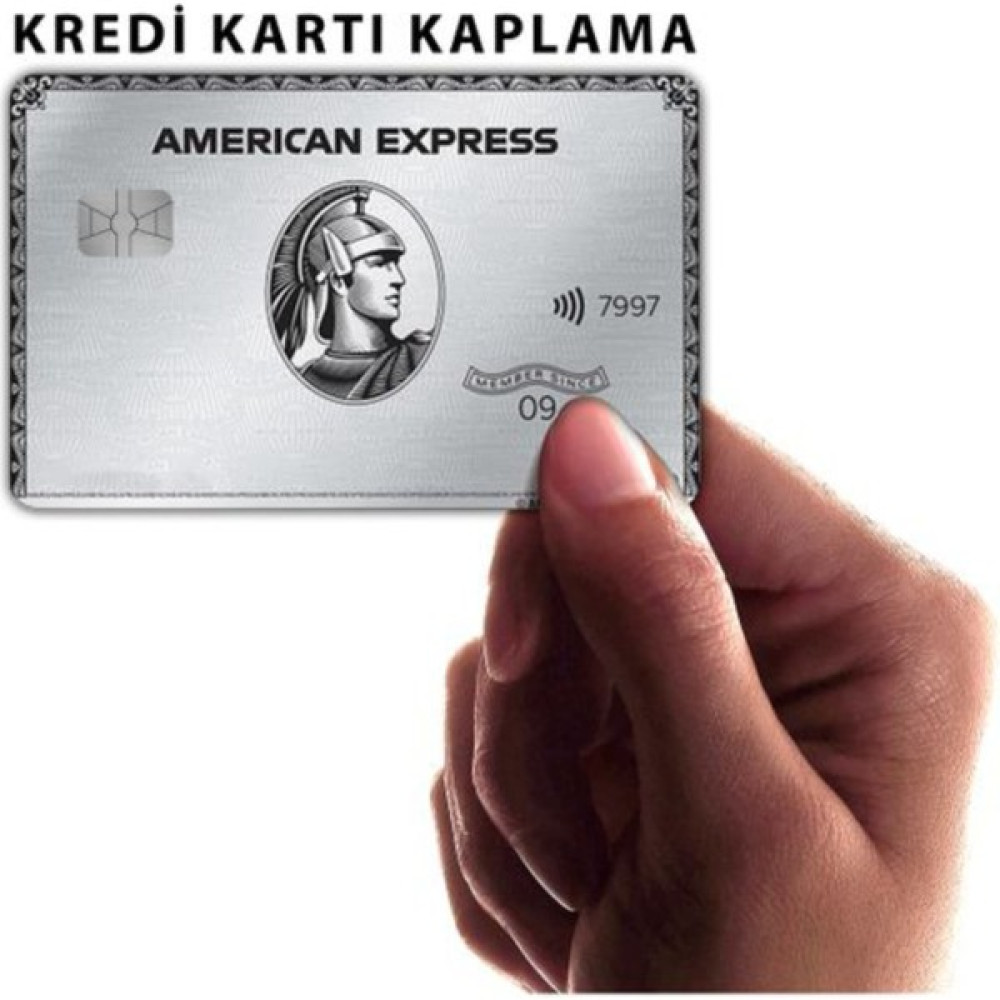 Hediyene Bak Silver American Express Kart Kaplama Sticker Kart Etiketi Diğer Fiyatı
