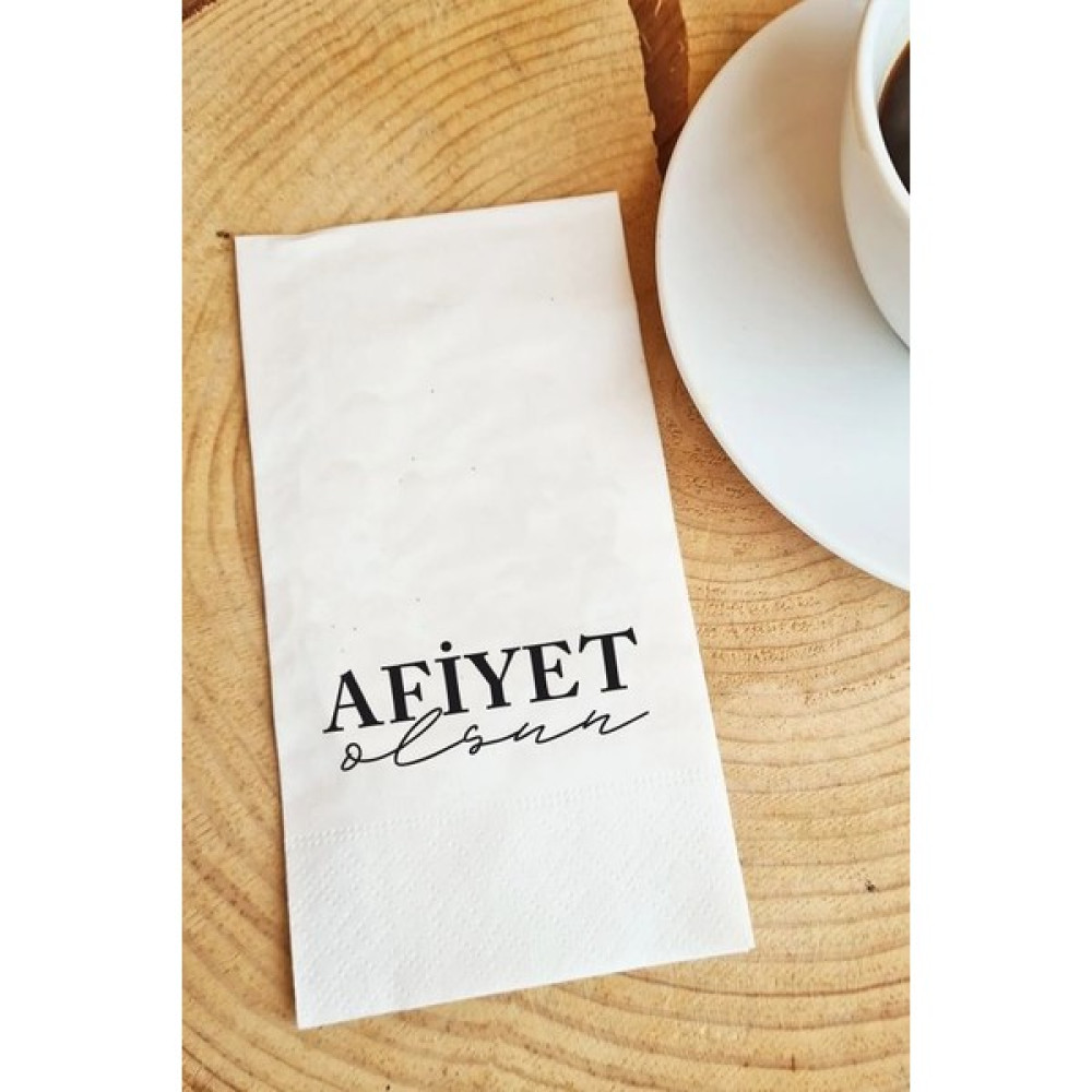 Hediyenza Afiyet Olsun Beyaz Lux Peçete Sunum Peçetesi 018 20 Adet Peçete Fiyatı