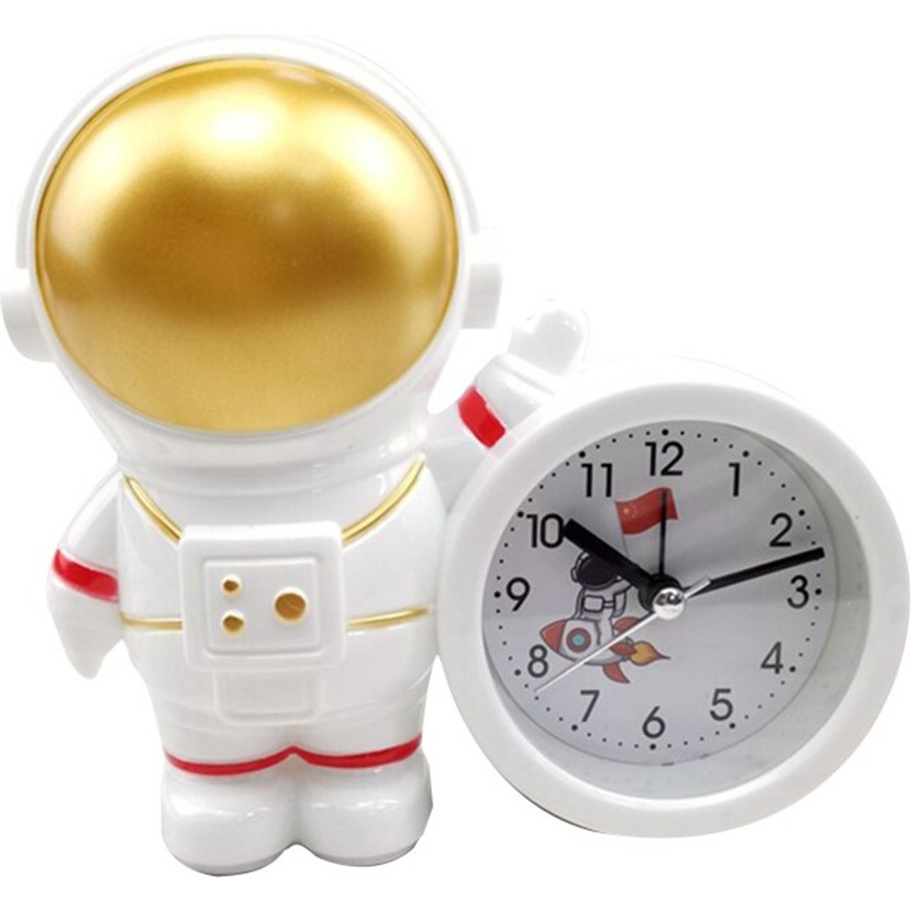 Hediyesahibi Dekoratif Astronot Tasarımlı Masa Saati - Gold Masa Saati Fiyatı