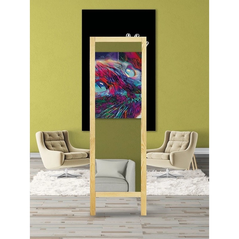 Hediyeset Natürel Ahşap Ayaklı Boy Aynası 145X40CM Dekoratif Ahşap Çerçeve ile Modern Tasarım SSD / Solid State Drive Fiyatı