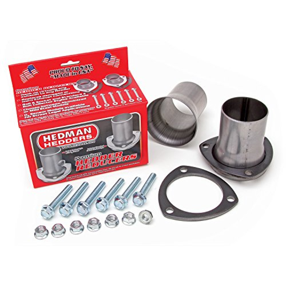 HEDMAN Street - 3" COLLECTOR TO 3" EXH STD. BALL/SOCKET FLANGE REDUCER - ALUMINIZED (21122)