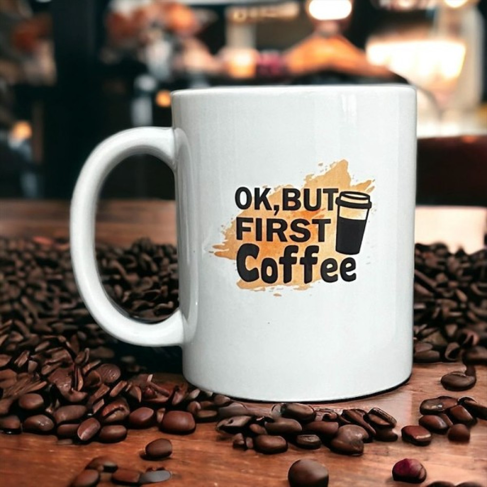 Heg Store But First Coffee Yazılı Baskılı Kupa - Beyaz Oto Boyaları Fiyatı