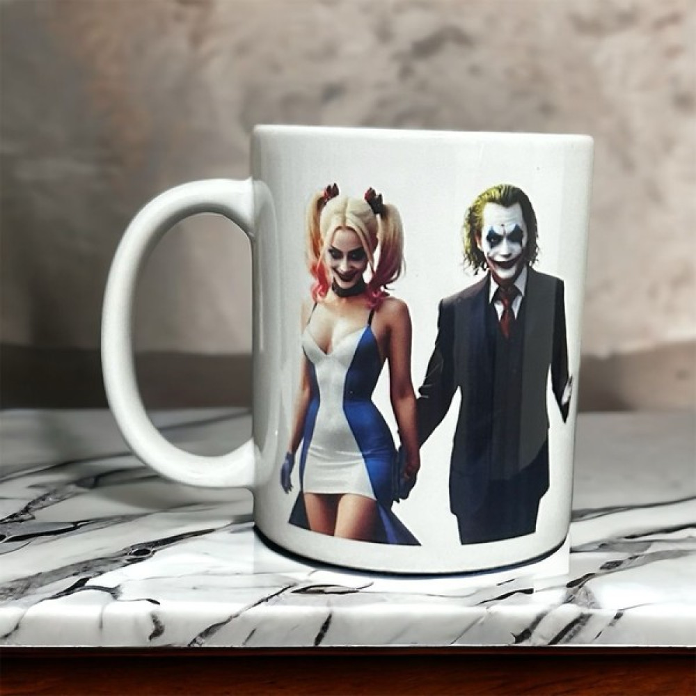 Heg Store Joker Desenli Baskılı Kupa - Beyaz Fincan / Bardak / Kahve Takımı Fiyatı