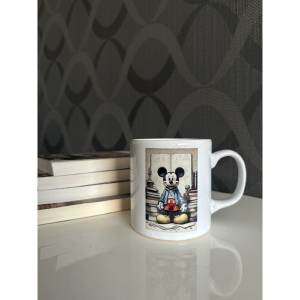 Heg Store Mickey Mouse Baskılı Kupa - Beyaz Fincan / Bardak / Kahve Takımı Fiyatı