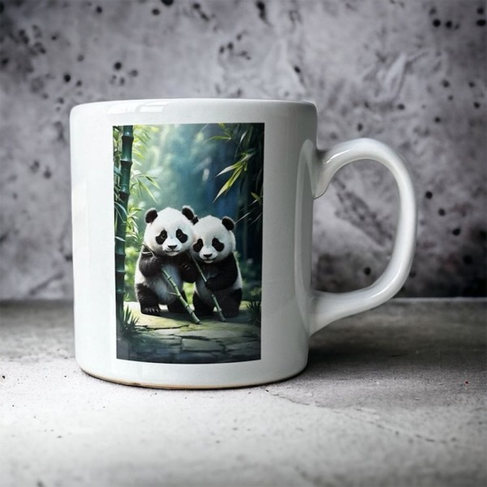 Heg Store Panda Baskılı Kupa - Beyaz Fincan / Bardak / Kahve Takımı Fiyatı