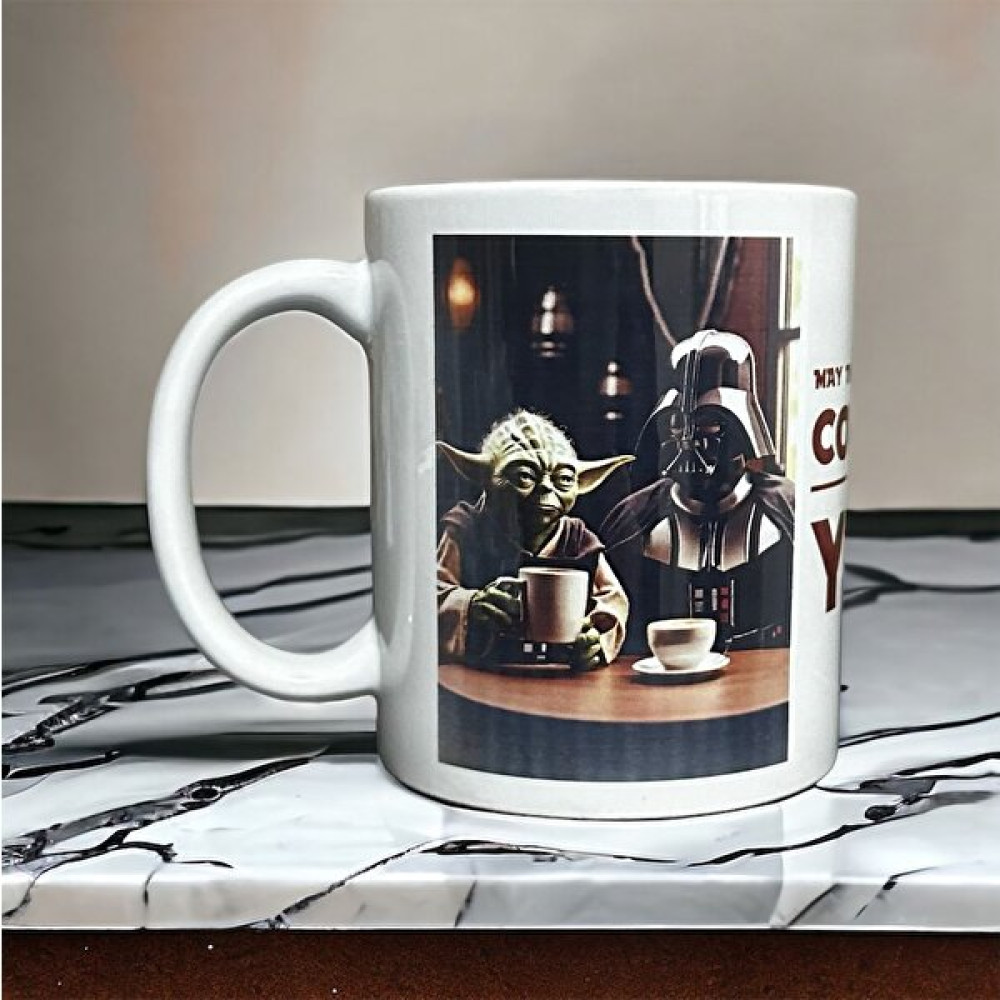 Heg Store Starwars Desenli Baskılı Kupa - Beyaz Fincan / Bardak / Kahve Takımı Fiyatı