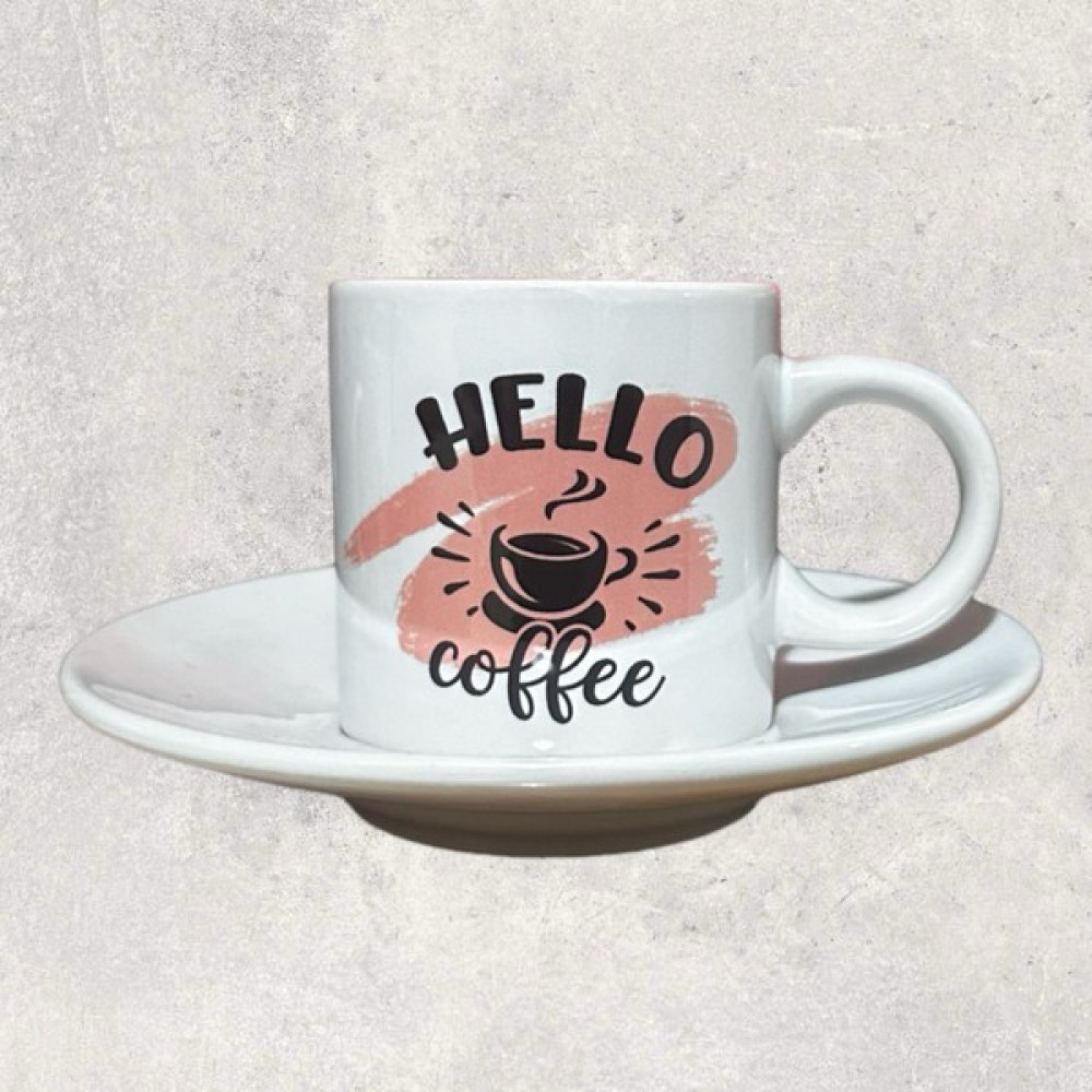 Heg Store Yazılı Baskılı Türk Kahvesi Fincanı - Beyaz Fincan / Bardak / Kahve Takımı Fiyatı