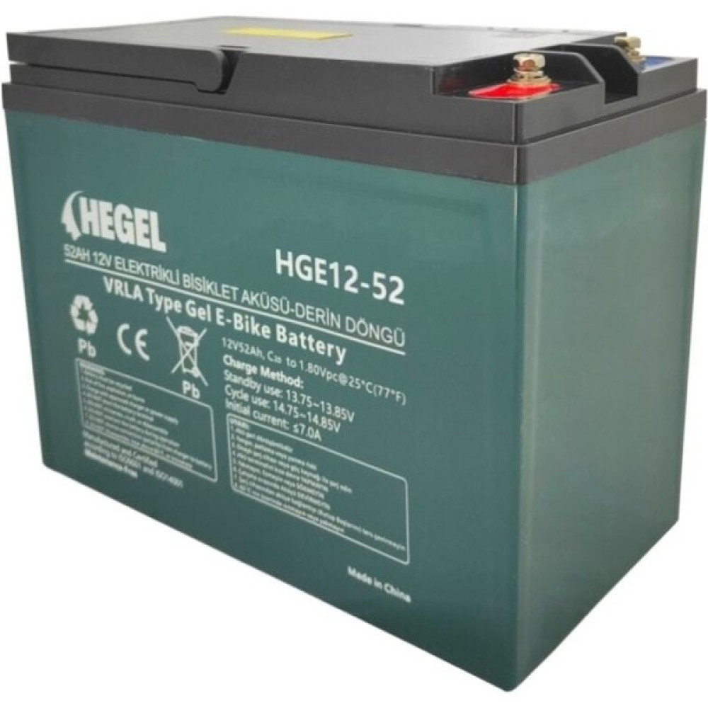 Hegel 52AH 12V Elektrikli Bisiklet Aküsü Akü Fiyatı